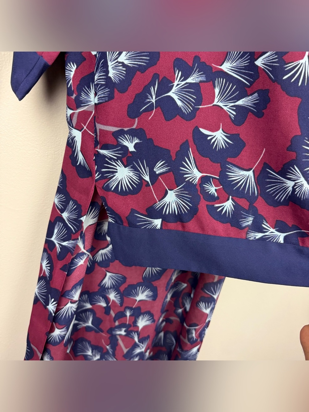BCBG MaxAzria Floral Print High Low Kimono Long Dress - Picture 6 of 7
